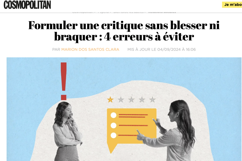 Formuler une critique sans blesser ni braquer : 4 erreurs à éviter
